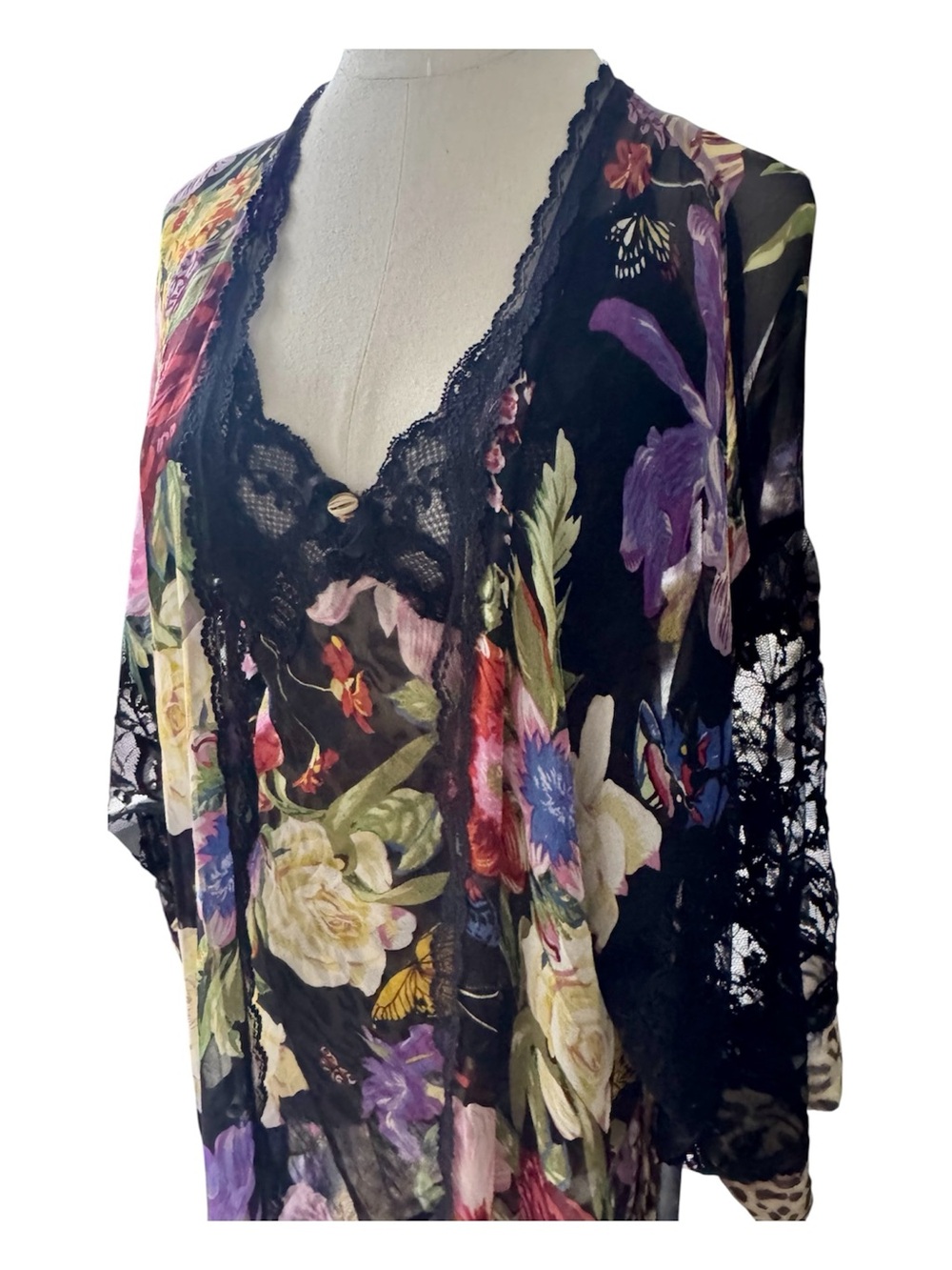Vintage Jonquil by Diane Samandi for Neiman Marcus 100% Silk 2-Piece Set - Picture 11 of 14
